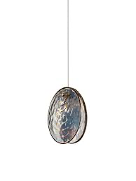 Bomma Mussels pendant light with canopy, pearl